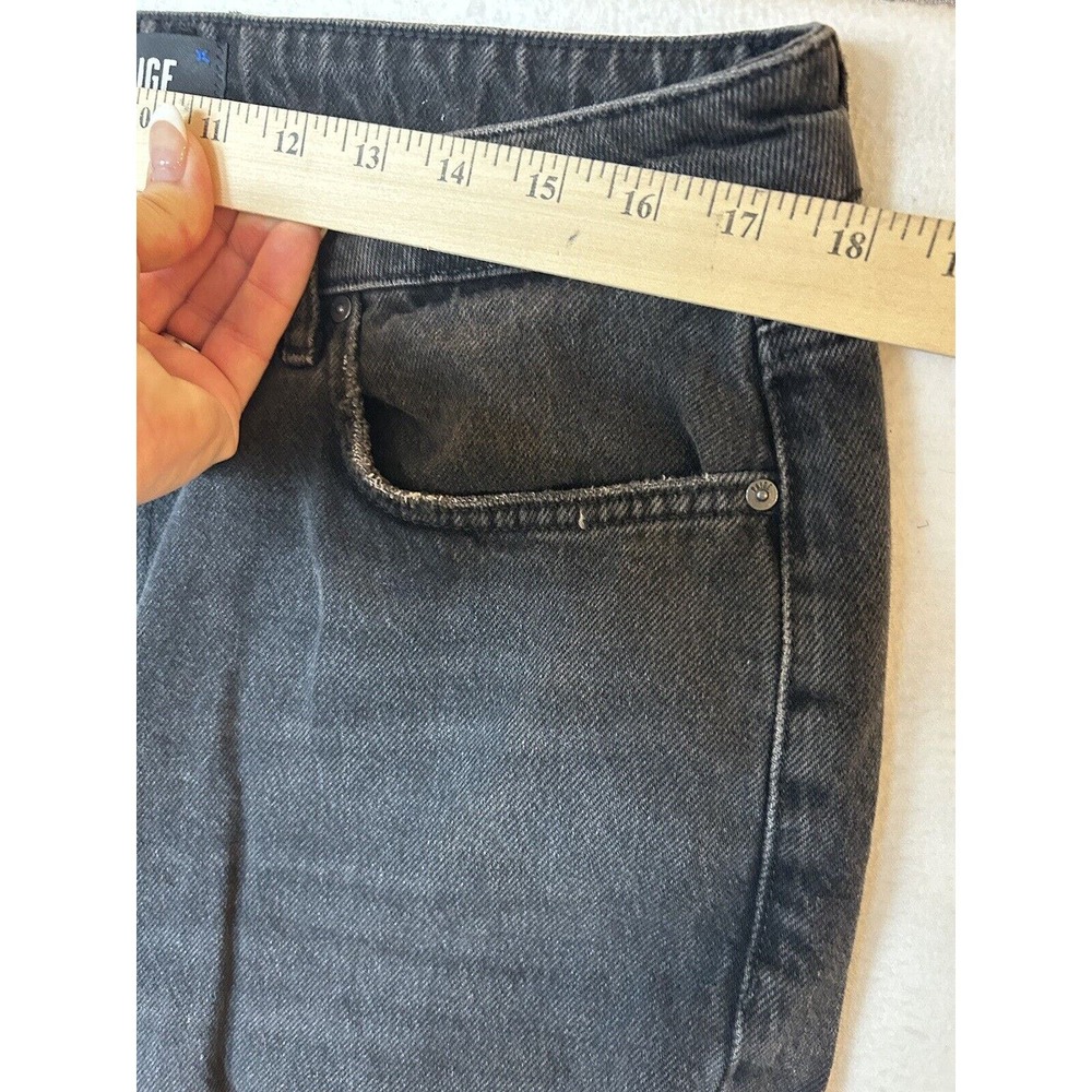 NWT Paige High Rise Noella Black Relaxed Straight Leg 5-Pocket Jeans Sz 32 - Picture 8 of 10